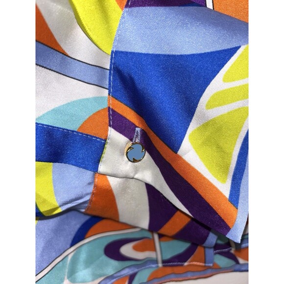 Zara Abstract Colorful Long Sleeved Blouse Size XL - Picture 3 of 7